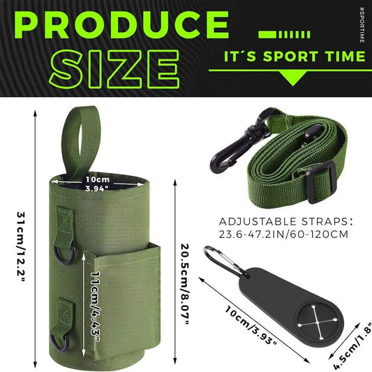 Magnetic Gym Phone Sling Bag for Men and Women - Versatile Crossbody Organizer for Earphones, Keys, and Water Bottles