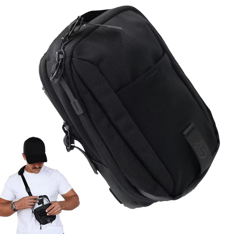 Magnetic Gym Phone Sling Bag for Men and Women - Versatile Crossbody Organizer for Earphones, Keys, and Water Bottles