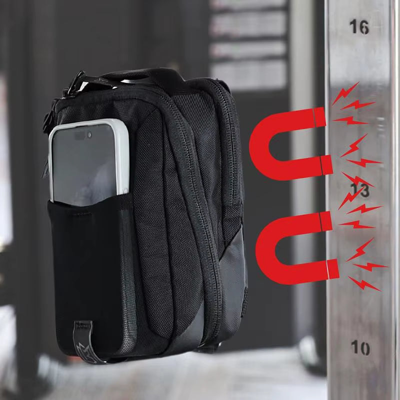 Magnetic Gym Phone Sling Bag for Men and Women - Versatile Crossbody Organizer for Earphones, Keys, and Water Bottles